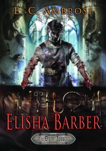 Protagonist Elisha, a Barber-surgeon, stands in the ruined church